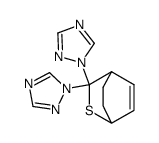 3,3-bis-(1,2,4-triazol-1-yl)-2-thiabicyclo[2.2.2.]oct-5-ene结构式