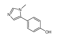4-(1-甲基-5-咪唑基)苯酚结构式