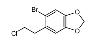 5-bromo-6-(2-chloroethyl)-1,3-benzodioxole Structure