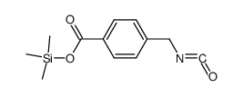 trimethylsilyl 4-(isocyanatomethyl)benzoate结构式