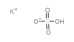 Potassium bisulfate structure