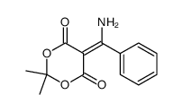 5-(amino(phenyl)methylene)-2,2-dimethyl-1,3-dioxane-4,6-dione结构式