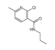 2-Chloro-6-methylnicotinic acid propylamide Structure