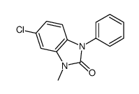 5-chloro-3-methyl-1-phenylbenzimidazol-2-one结构式