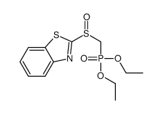 2-(diethoxyphosphorylmethylsulfinyl)-1,3-benzothiazole Structure