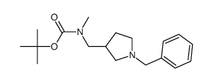 tert-butyl ((1-benzylpyrrolidin-3-yl)methyl)(methyl)carbamate Structure