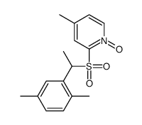 2-[1-(2,5-dimethylphenyl)ethylsulfonyl]-4-methyl-1-oxidopyridin-1-ium Structure