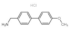 C-(4-甲氧基-联苯-4-基)-甲胺盐酸盐结构式