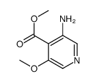 3-氨基-5-甲氧基异烟酸甲酯结构式