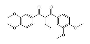 1,3-Propanedione, 1,3-bis(3,4-dimethoxyphenyl)-2-ethyl结构式