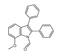 7-methoxy-2,3-diphenylindole-1-carbaldehyde Structure