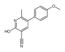 5-(4-methoxyphenyl)-6-methyl-2-oxo-1H-pyridine-3-carbonitrile结构式