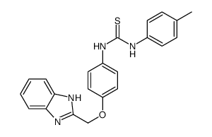 1-[4-(1H-benzoimidazol-2-ylmethoxy)phenyl]-3-(4-methylphenyl)thiourea结构式