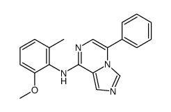 N-(2-methoxy-6-methylphenyl)-5-phenylimidazo[1,5-a]pyrazin-8-amine结构式