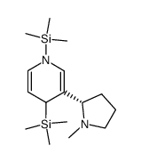(S)-3-(1-methylpyrrolidin-2-yl)-1,4-bis-trimethylsilanyl-1,4-dihydropyridine Structure