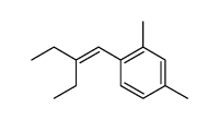 2-ethyl-1-(2,4-dimethyl-phenyl)-but-1-ene结构式