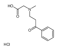 carboxymethyl-methyl-(3-oxo-3-phenylpropyl)azanium,chloride Structure