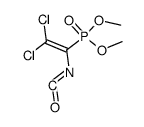 2,2-dichloro-1-(dimethoxyphosphinyl)vinyl isocyanate Structure