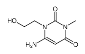 6-amino-1-(2-hydroxy-ethyl)-3-methyl-1H-pyrimidine-2,4-dione Structure