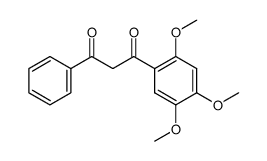 1-phenyl-3-(2,4,5-trimethoxy-phenyl)-propane-1,3-dione结构式
