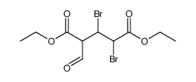 2,3-dibromo-4-formyl-glutaric acid diethyl ester结构式