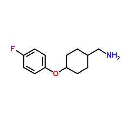 1-[4-(4-Fluorophenoxy)cyclohexyl]methanamine Structure