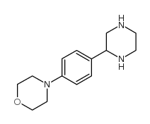 4-(4-Piperazin-2-yl-phenyl)morpholine structure