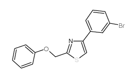 4-(3-溴-苯基)-2-苯氧基甲基-噻唑结构式