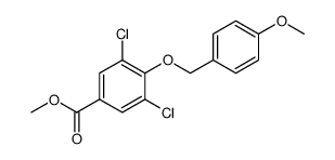 Benzoic acid, 3,5-dichloro-4-[(4-methoxyphenyl)methoxy]-, methyl ester Structure