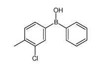(3-chloro-4-methylphenyl)-phenylborinic acid Structure