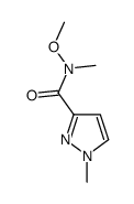 N-Methoxy-N,1-dimethyl-1H-pyrazole-3-carboxamide Structure