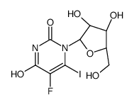 5-Fluoro-6-iodouridine Structure