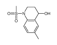 6-methyl-1-methylsulfonyl-3,4-dihydro-2H-quinolin-4-ol结构式