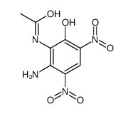 N-(2-amino-6-hydroxy-3,5-dinitrophenyl)acetamide Structure