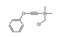 chloromethyl-dimethyl-(2-phenoxyethynyl)silane Structure