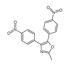 2-methyl-4,5-bis(4-nitrophenyl)-1,3-oxazole Structure