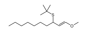 1-Decene, 3-[(1,1-dimethylethyl)thio]-1-methoxy-, (E)结构式