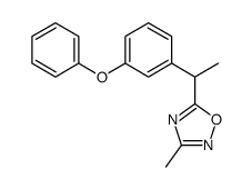3-methyl-5-[1-(3-phenoxyphenyl)ethyl]-1,2,4-oxadiazole Structure