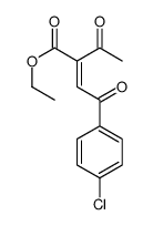 ethyl 2-acetyl-4-(4-chlorophenyl)-4-oxobut-2-enoate Structure