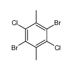 1,4-dibromo-2,5-dichloro-3,6-dimethylbenzene Structure