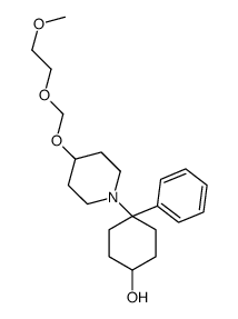 4-[4-(2-methoxyethoxymethoxy)piperidin-1-yl]-4-phenylcyclohexan-1-ol结构式