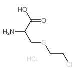 Cysteine,S-(2-chloroethyl)-, hydrochloride (9CI) structure