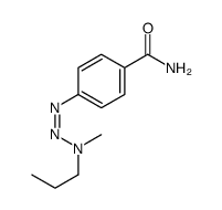 4-[[methyl(propyl)amino]diazenyl]benzamide结构式