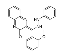 3-[(2-methoxyphenyl)-(2-phenylhydrazinyl)methylidene]quinoxalin-2-one结构式