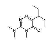 3-(dimethylamino)-4-methyl-6-pentan-3-yl-1,2,4-triazin-5-one Structure
