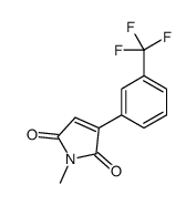 1-methyl-3-[3-(trifluoromethyl)phenyl]pyrrole-2,5-dione结构式