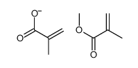 methyl 2-methylprop-2-enoate,2-methylprop-2-enoate结构式