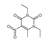 1,3-diethyl-6-methyl-5-nitropyrimidine-2,4-dione Structure