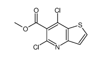 methyl 5,7-dichlorothieno(3,2-b)pyridine-6-carboxylate结构式