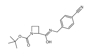 N-Boc-N'-(4-氰基苄基)-2-L-氮杂环丁烷甲酰胺结构式